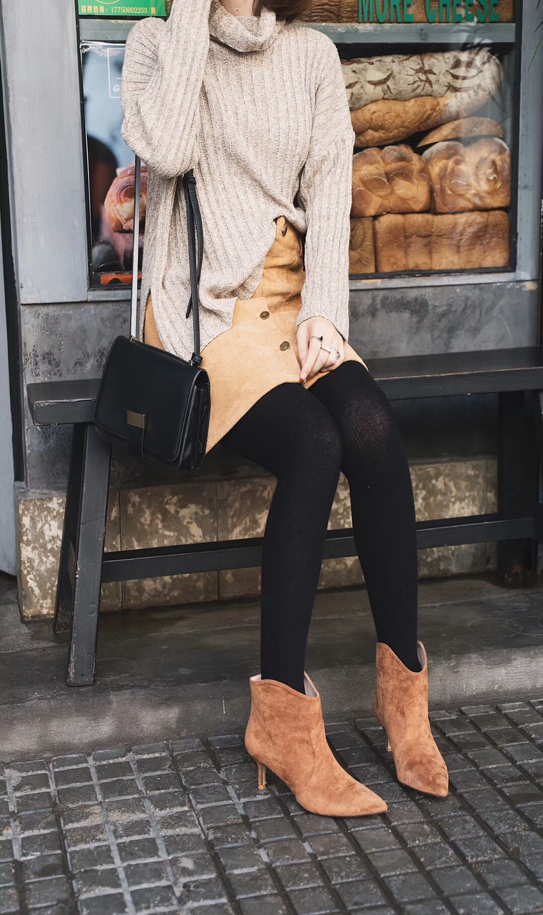 Basic Stiletto Suede Angle Boots 30 Women Winter A