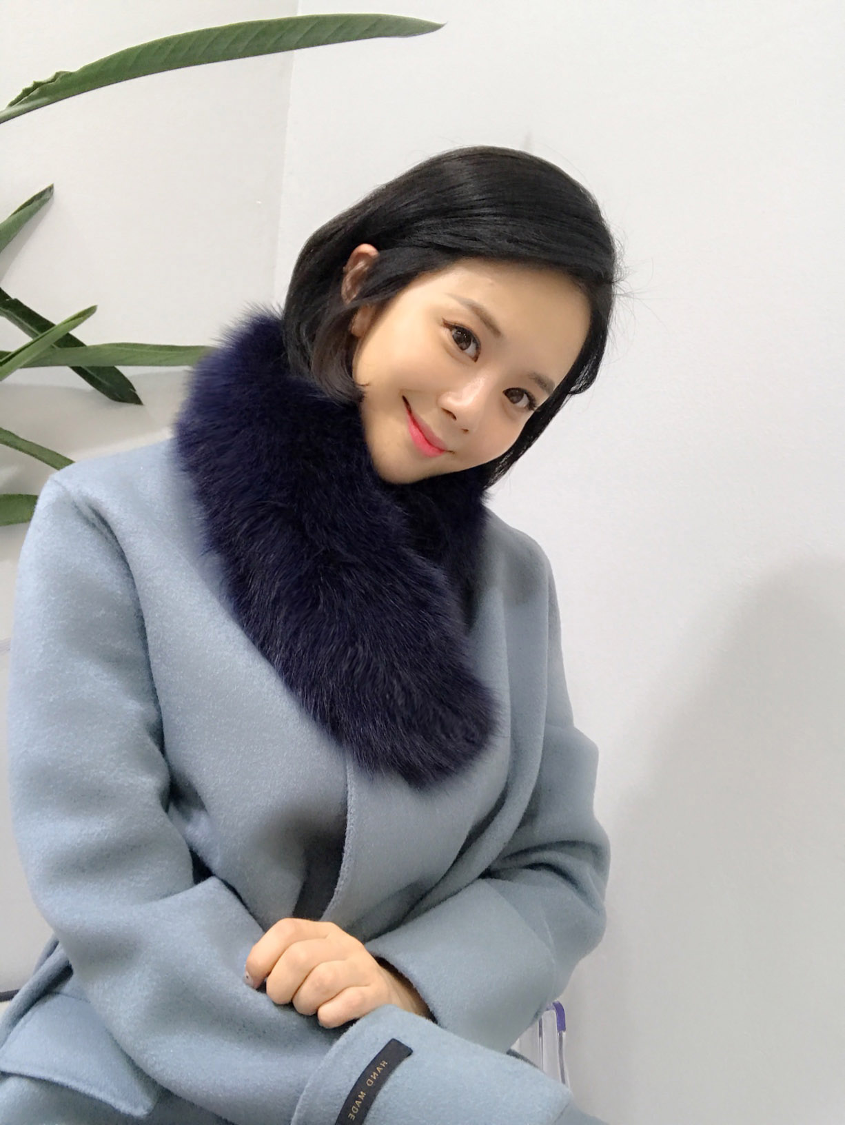 Free Shipping Premium Saga Fox Real Puff Muffler U