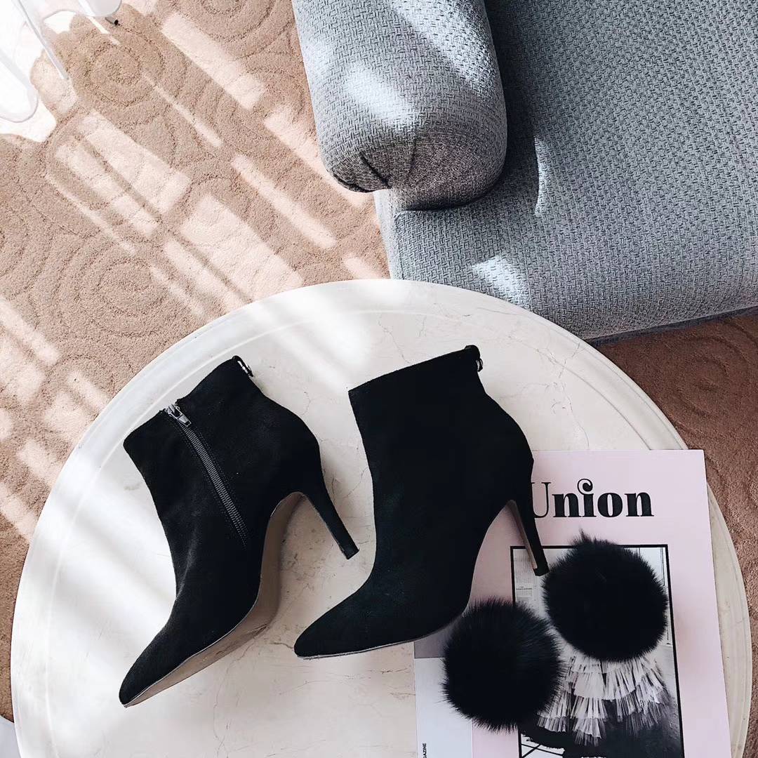 Suede Daily Bottom Angle Boots 30s Women Winter Au