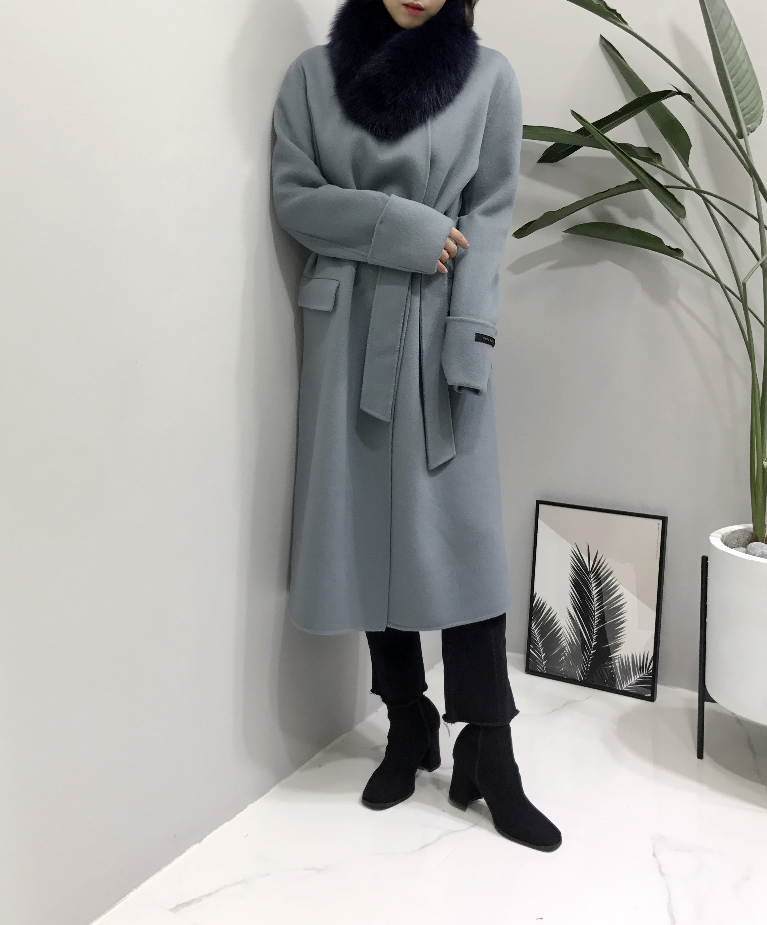 Free Shipping Premium Saga Fox Real Puff Muffler U