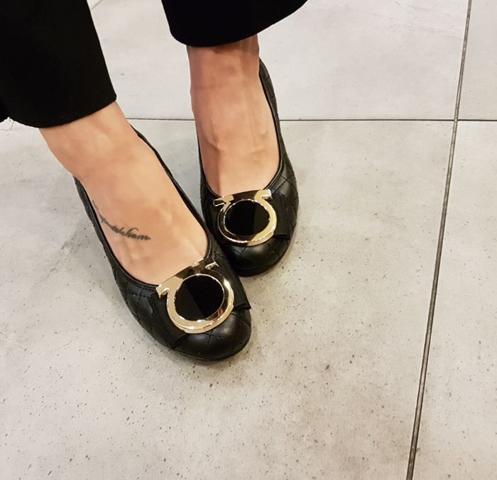 Ribbon collar Ribbon gauze Numbeam pumps Middle Wo