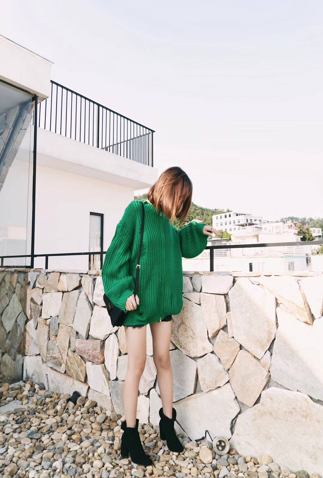 Basic Suede Bending Angle Boots 30s Women Winter A