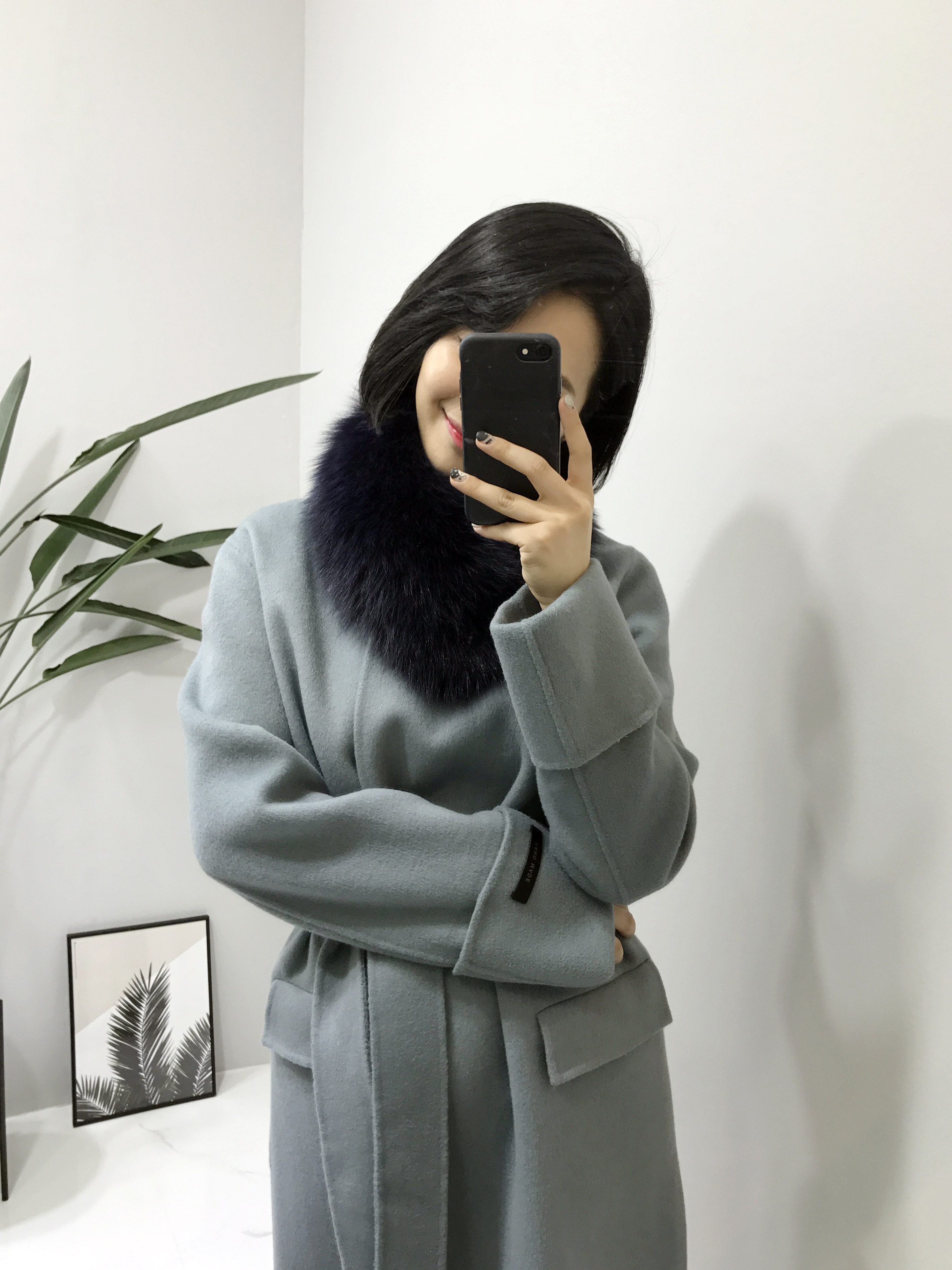 Free Shipping Premium Saga Fox Real Puff Muffler U