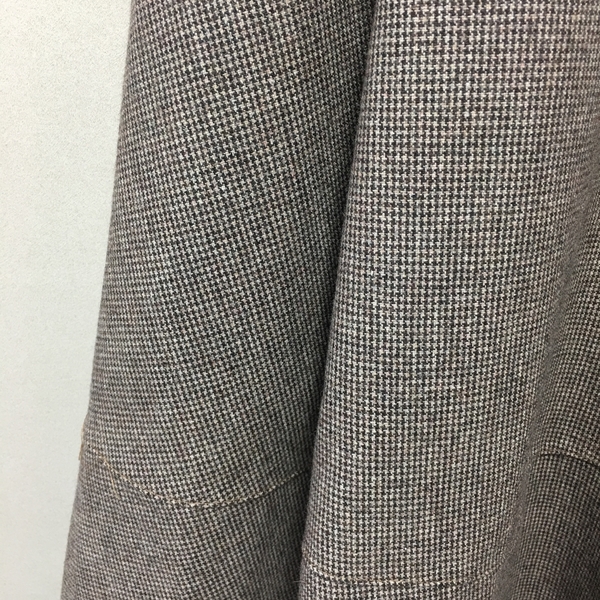 Check flare Pleated A-line long skirt 2color Herri