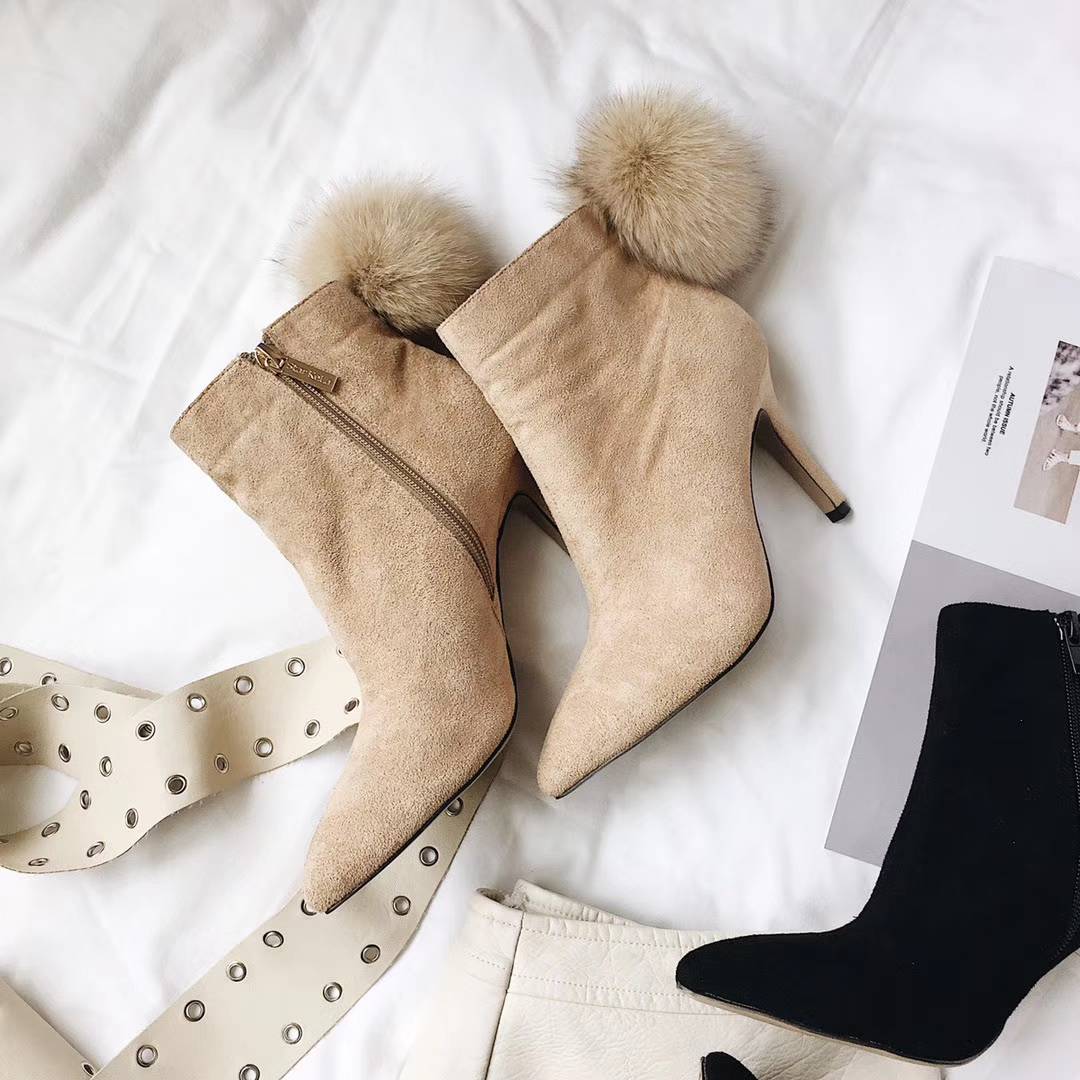 Suede Daily Bottom Angle Boots 30s Women Winter Au