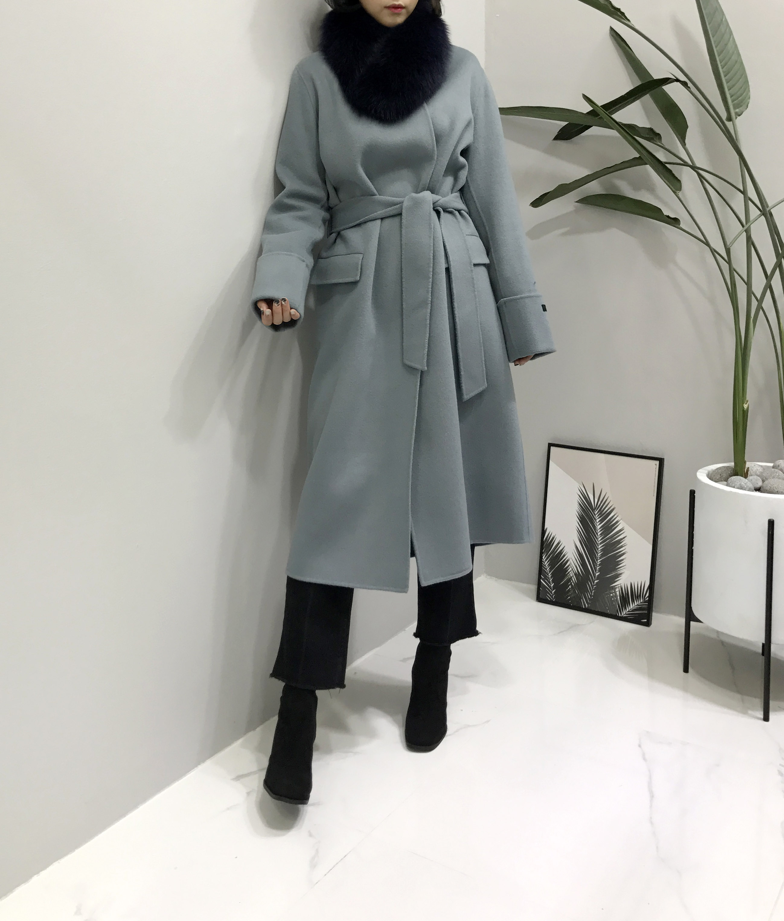 Free Shipping Premium Saga Fox Real Puff Muffler U