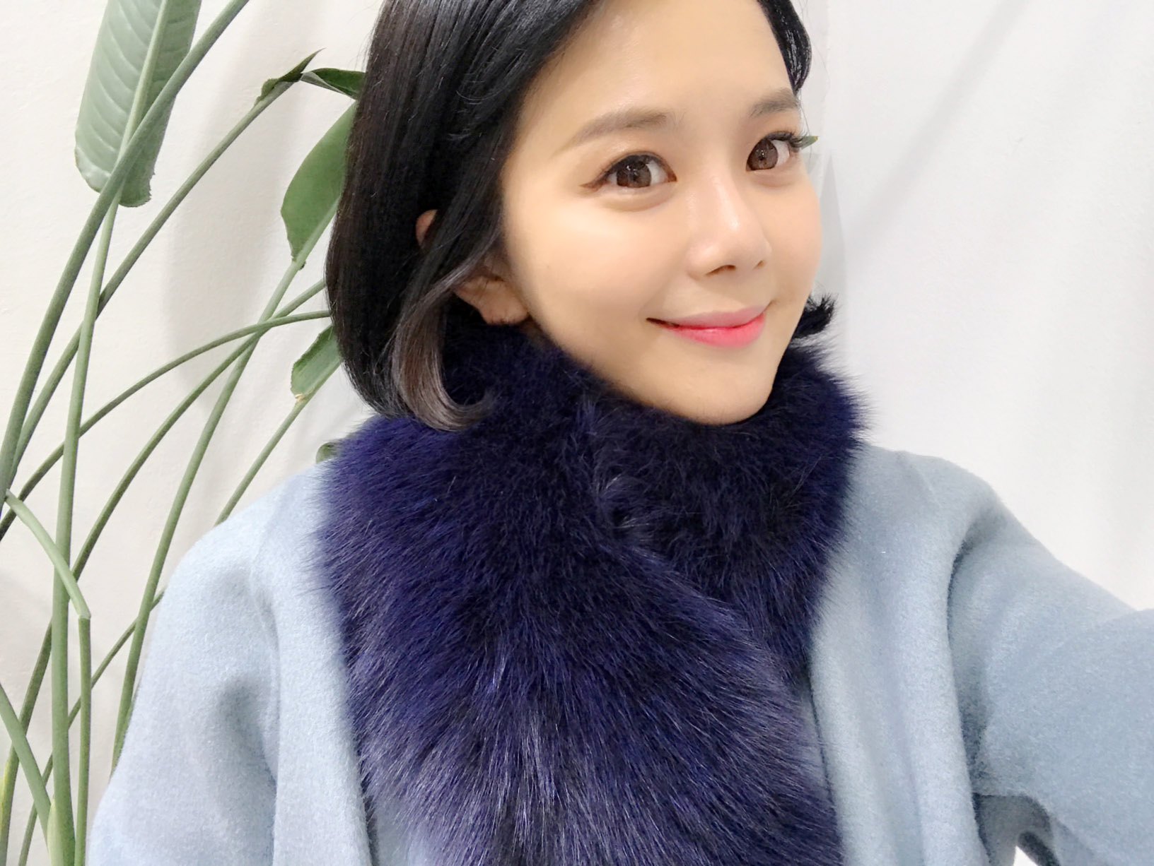 Free Shipping Premium Saga Fox Real Puff Muffler U