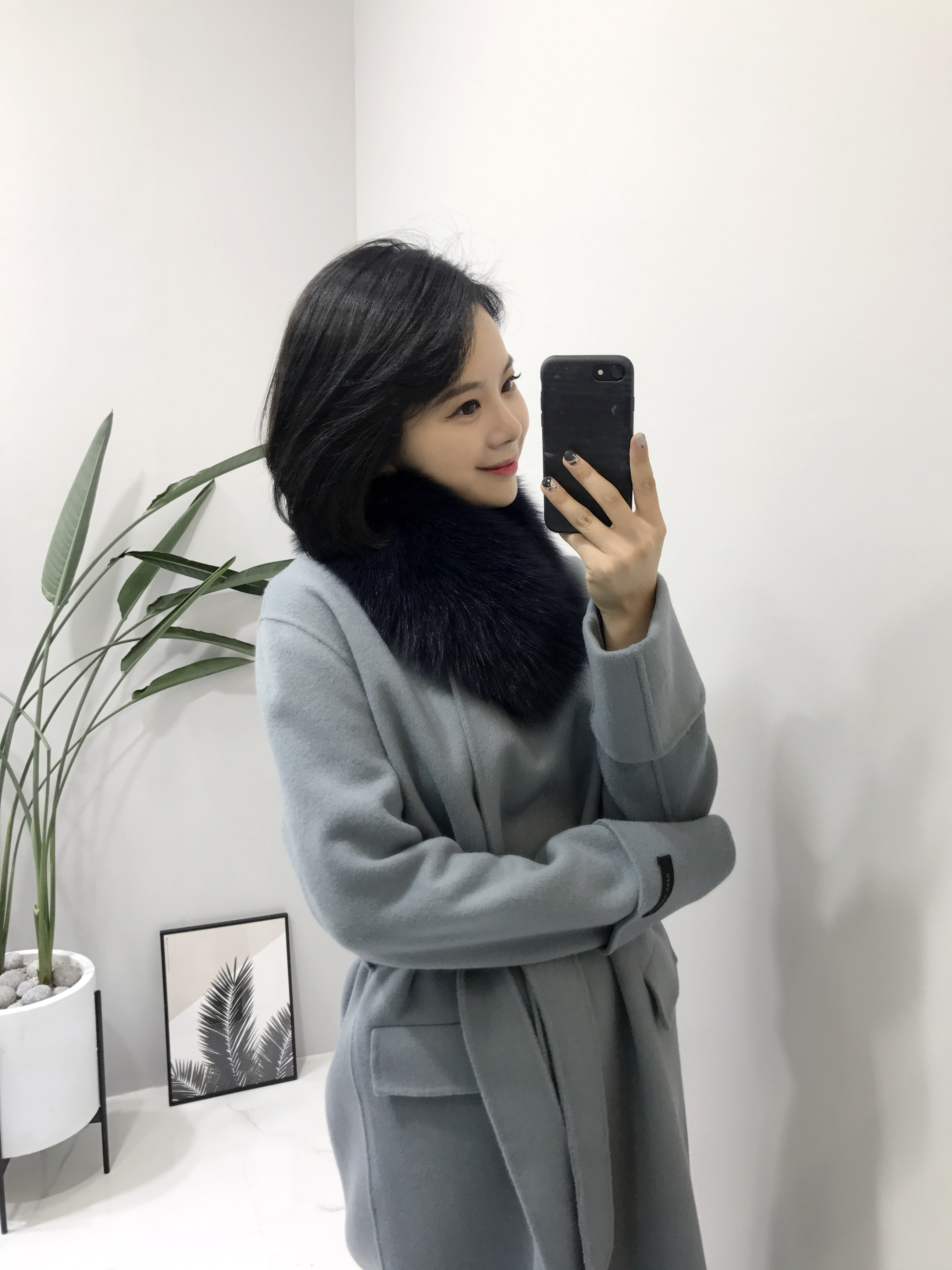 Free Shipping Premium Saga Fox Real Puff Muffler U