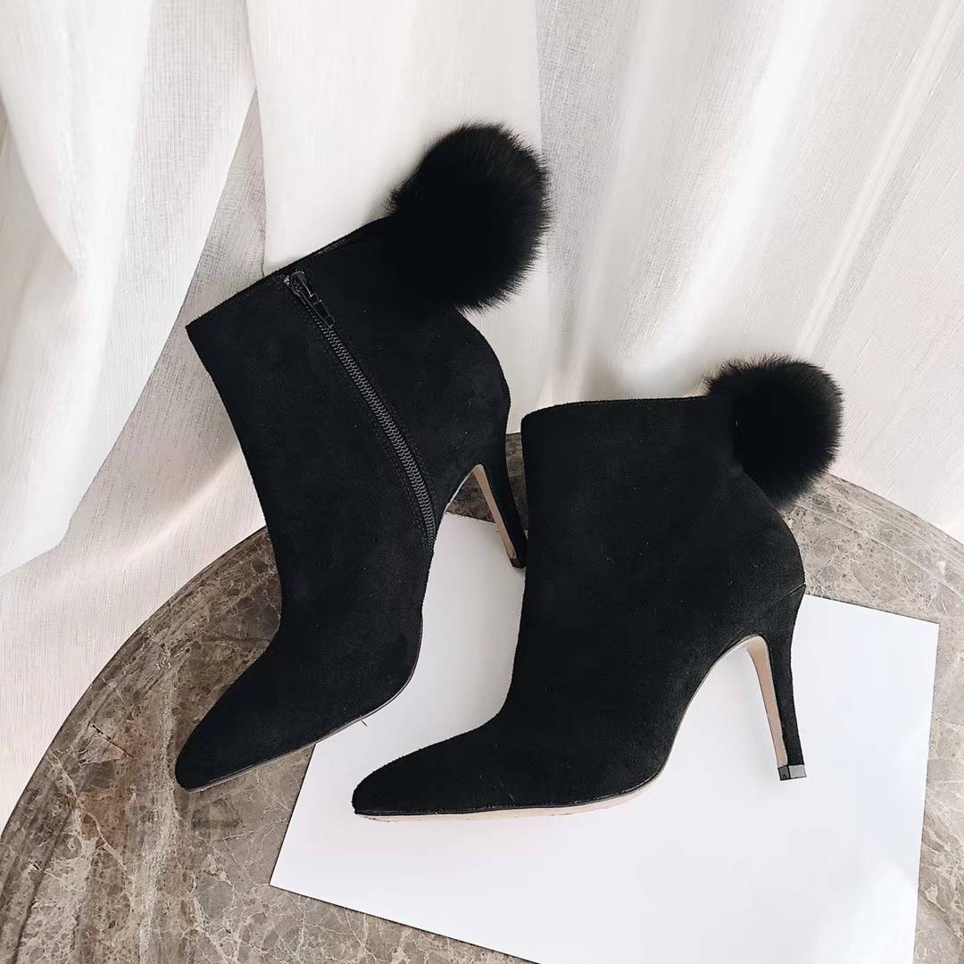 Suede Daily Bottom Angle Boots 30s Women Winter Au