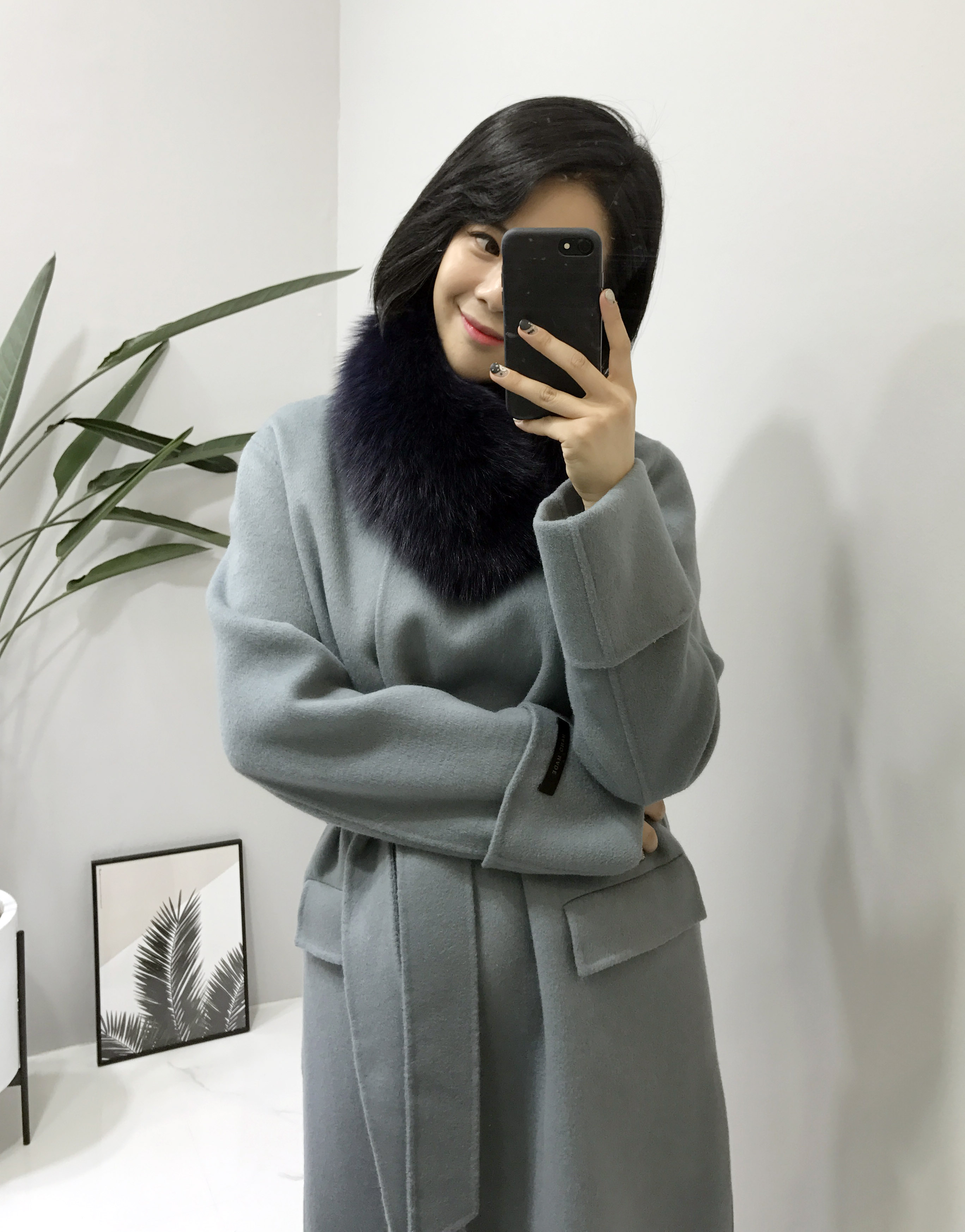 Free Shipping Premium Saga Fox Real Puff Muffler U