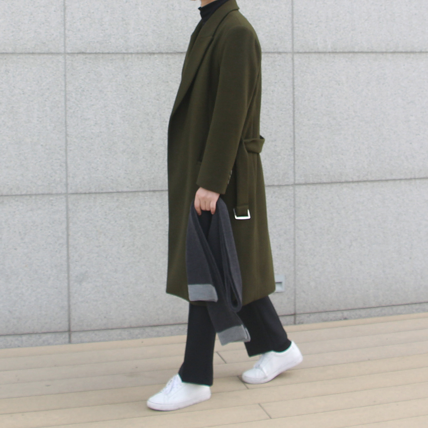 Color coordination Men's winter scarf knit scar