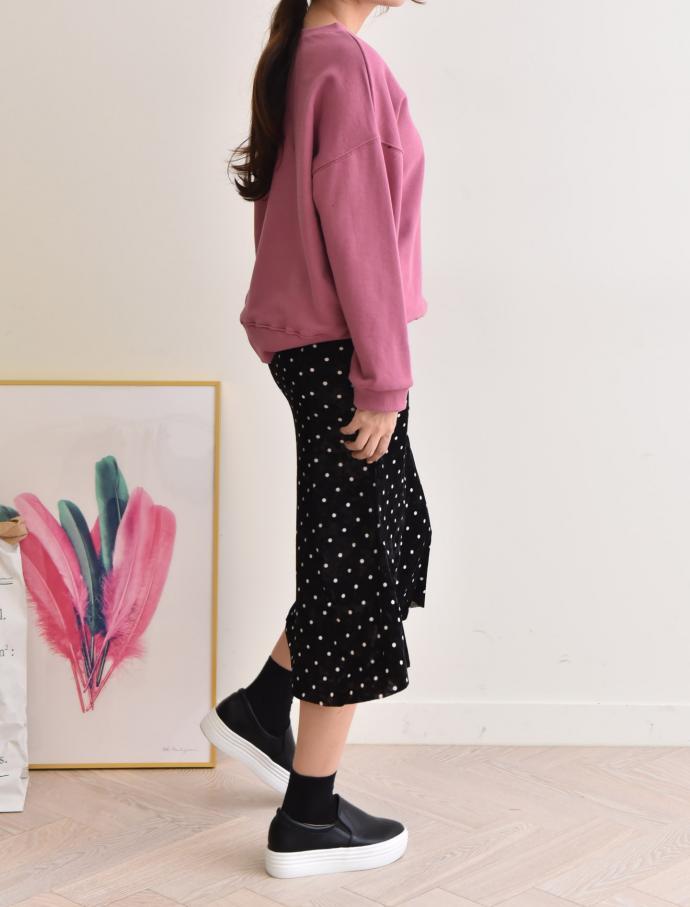 Velvet polka dot skirt dot mermaid long skirt