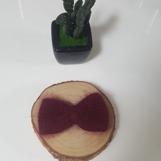 Hair Accessories Angora Ribbon Pin Upright Sporty 