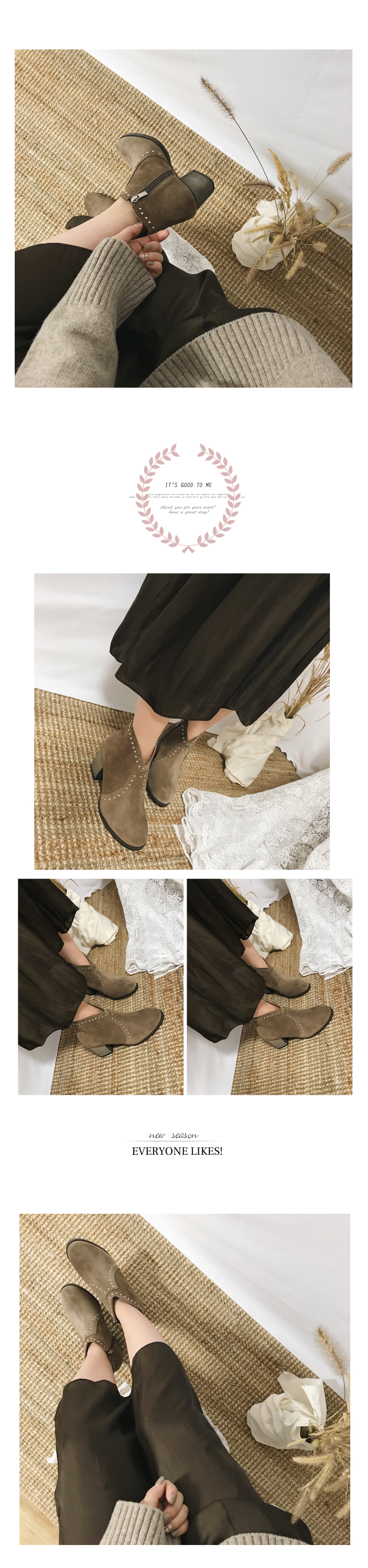 Free shipping Natural cowhide dicker boots stud an