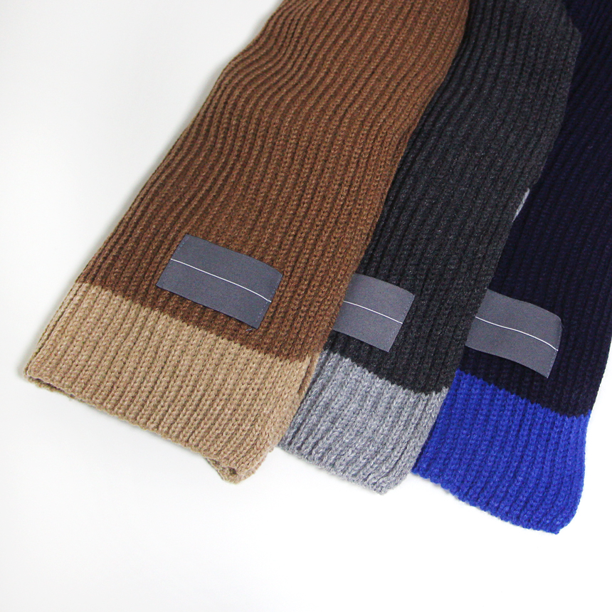 Color coordination Men's winter scarf knit scar