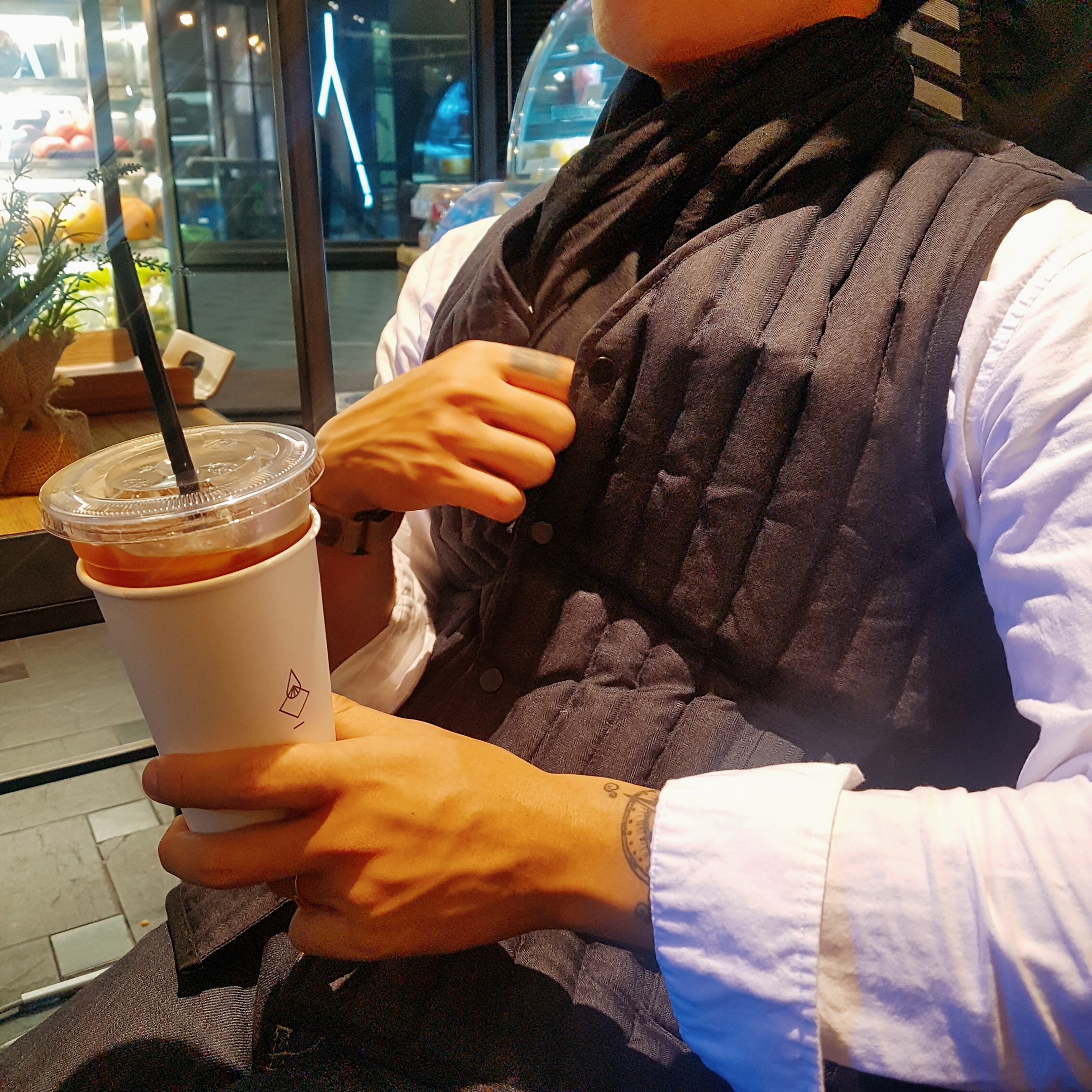 More Khaki Unisex Autumn Winter Basic Muffler Blac