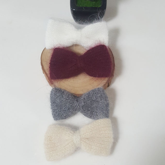 Hair Accessories Angora Ribbon Pin Upright Sporty 