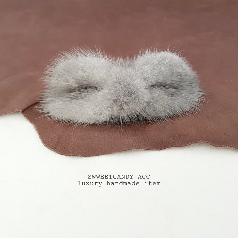 Hair Accessories Lovely Mink Ribbon Auto Pin Sweet