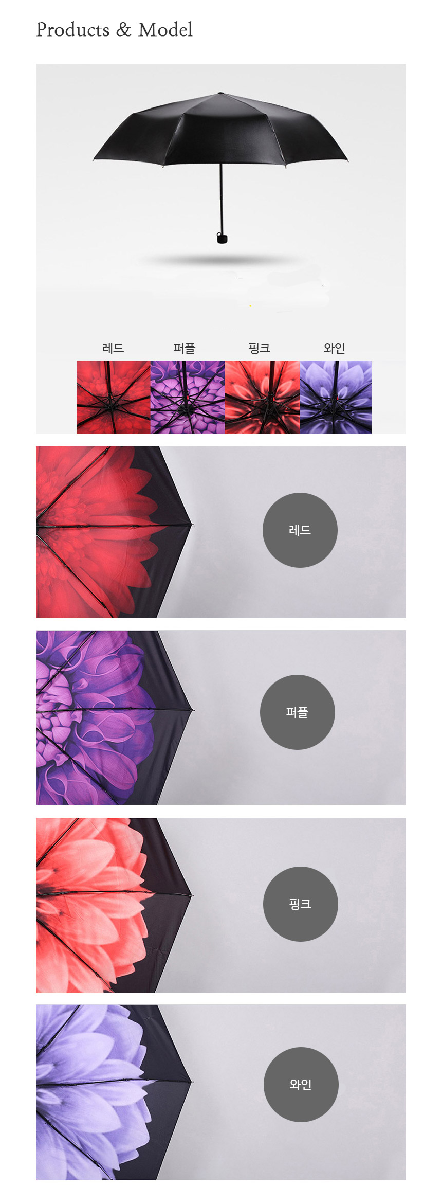 Mini Umbrella Flower Ultraviolet UV protection 3 s