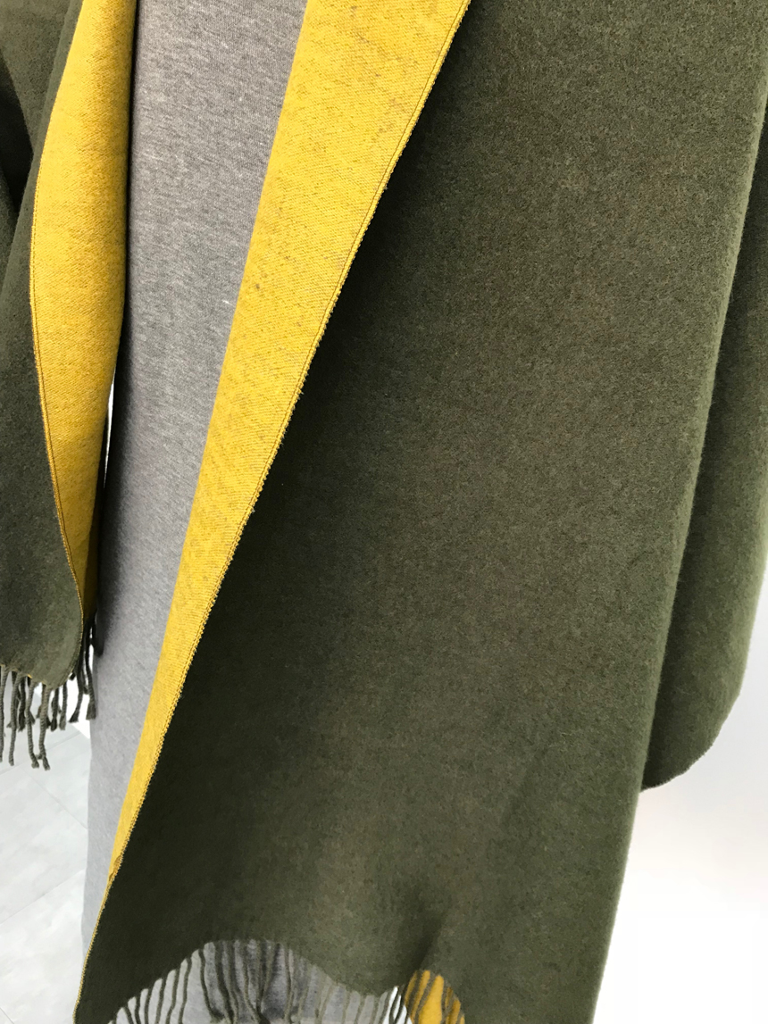 Muffler Two-sided color Cashmere shawl Women shawl