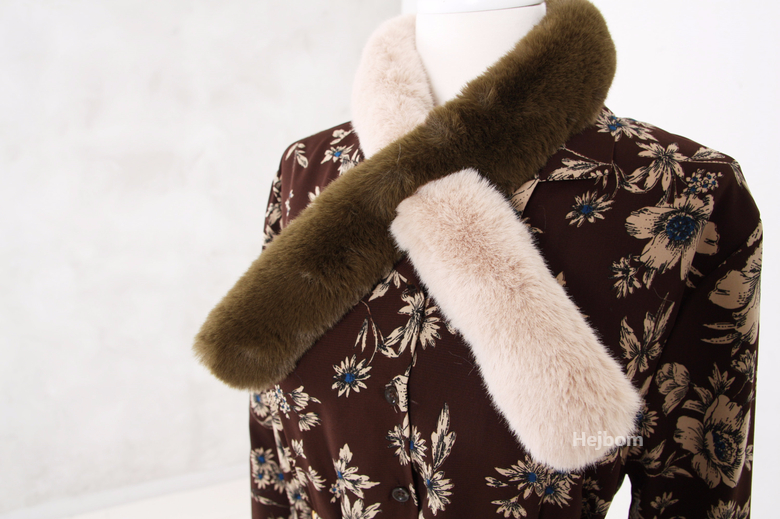 Petite Fake color scarf 7color muffler mini eco-fr