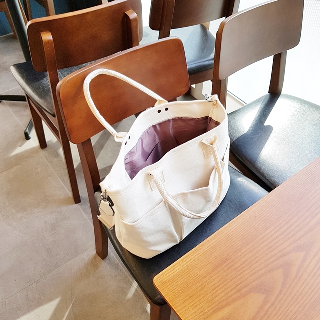 Tumbler Back Zipper Cross Eco Bag 1color Pretty Pl