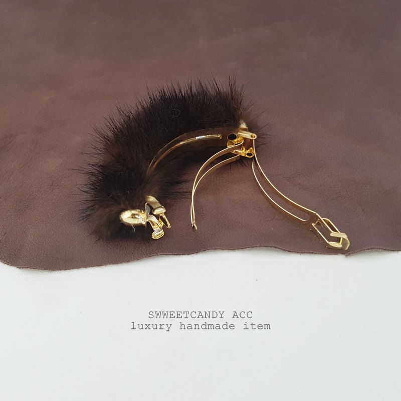 Hair Accessories Mink ponytail hair spinning style