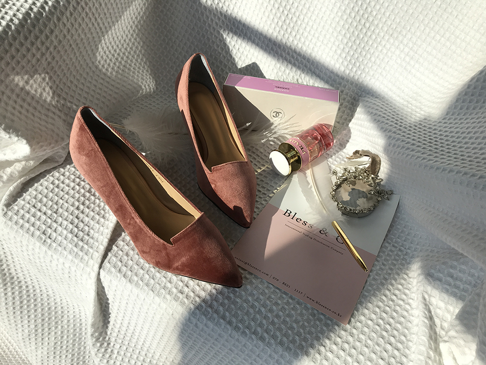 Velvet winter stiletto 5cm, 7cm middle heel shoes 