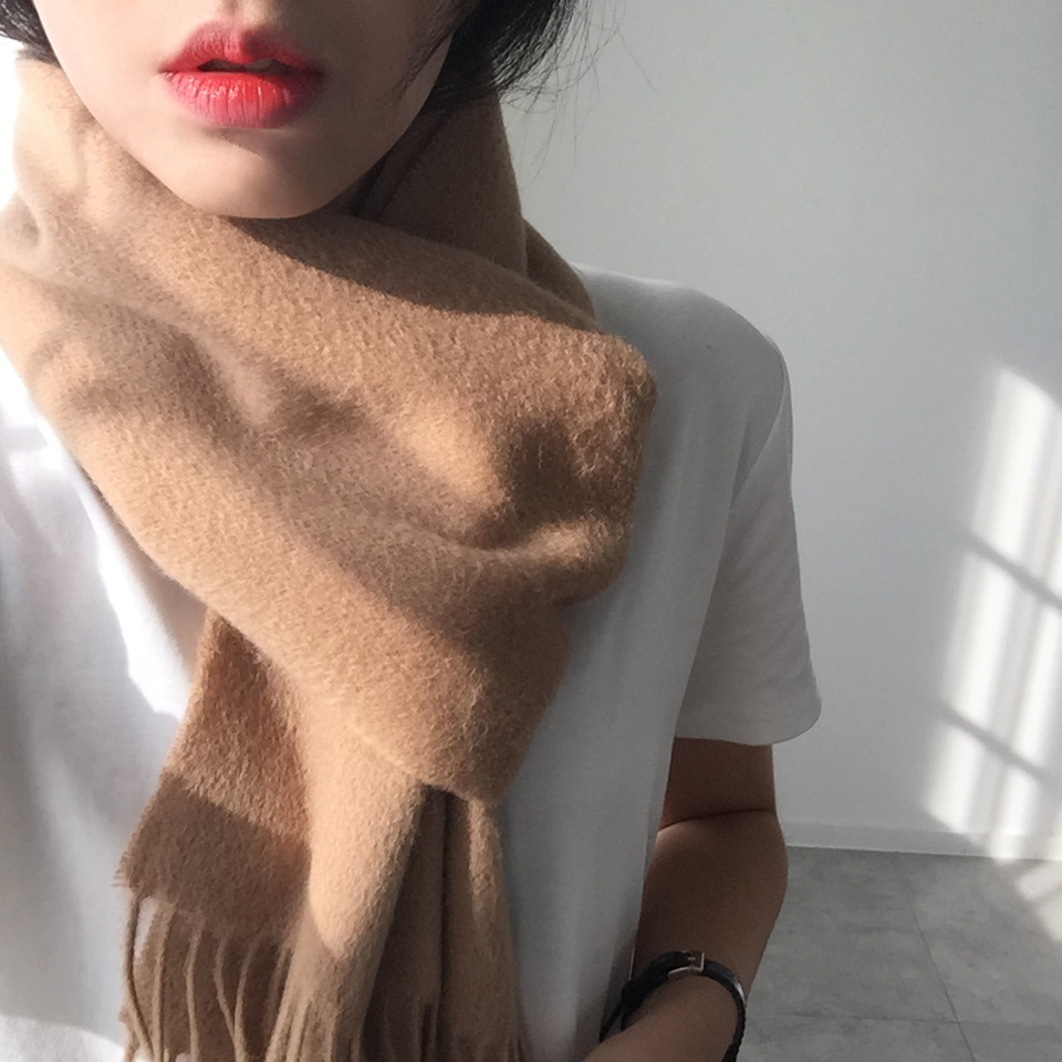 100% muffler 5color wool 100 acne wool shawl woman