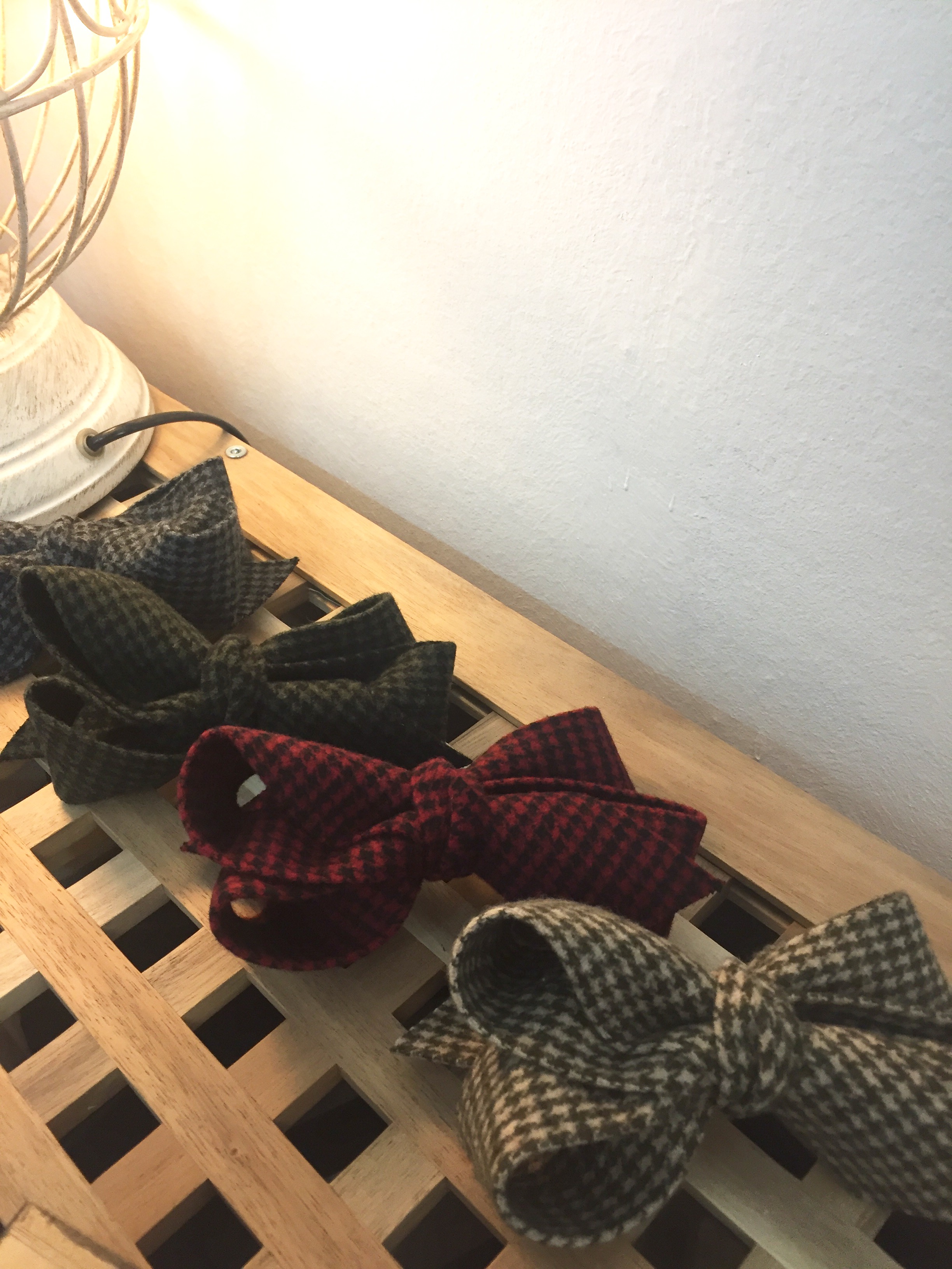 Hair Accessories Lambton wool check ribbon pin