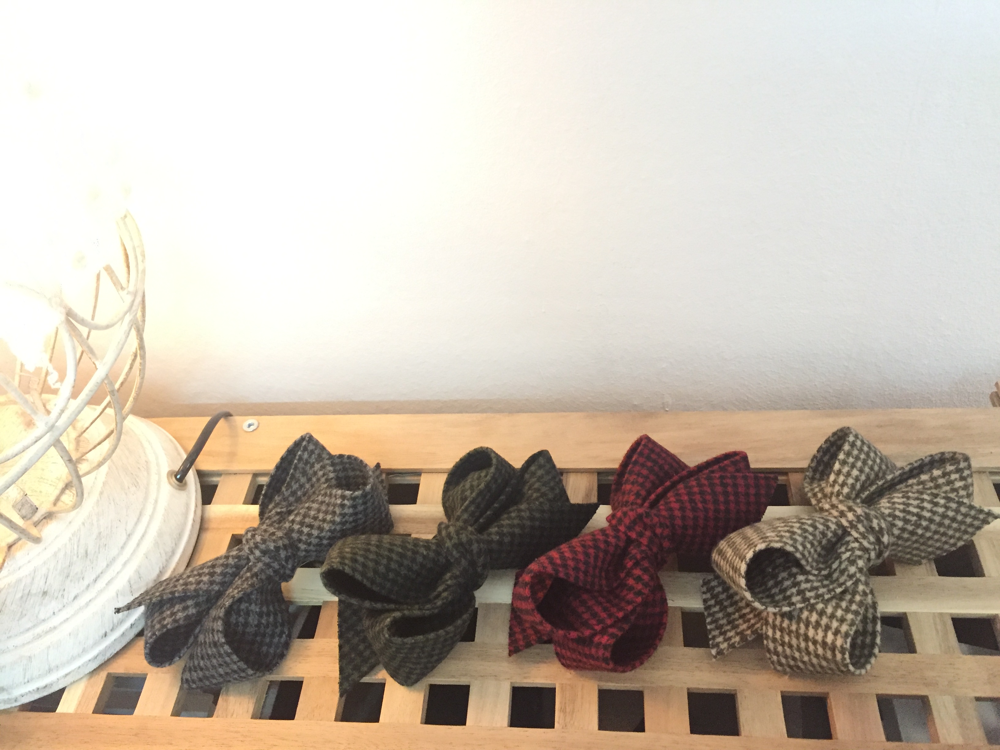 Hair Accessories Lambton wool check ribbon pin