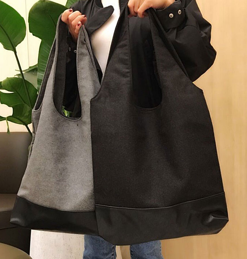 Wool Winter Eco Bag Unisex Shoulder Bag Light Casu