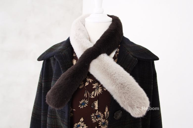 Petite Fake color scarf 7color muffler mini eco-fr