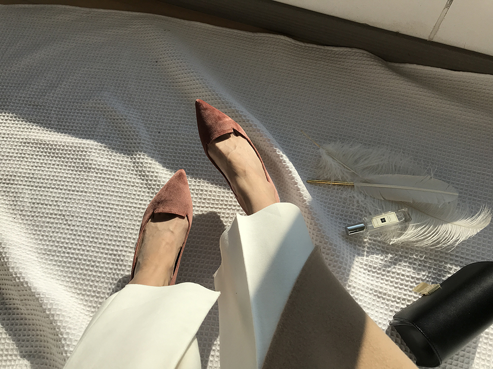 Velvet winter stiletto 5cm, 7cm middle heel shoes 