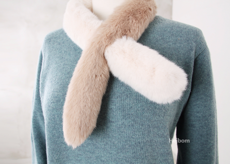 Petite Fake color scarf 7color muffler mini eco-fr