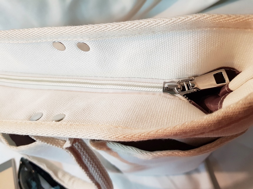 Tumbler Back Zipper Cross Eco Bag 1color Pretty Pl