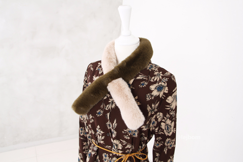 Petite Fake color scarf 7color muffler mini eco-fr