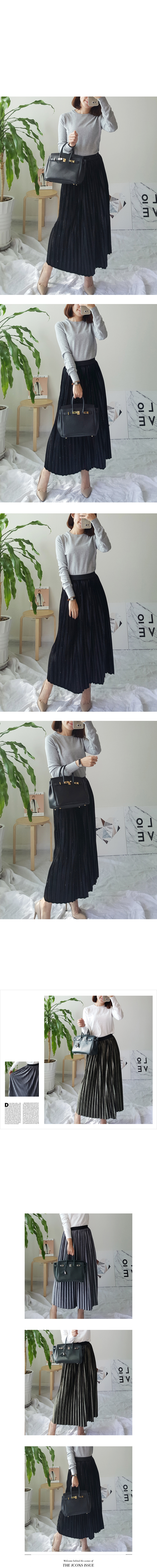 Winter Pleated Wrinkle Long Skirt Velvet Bending L