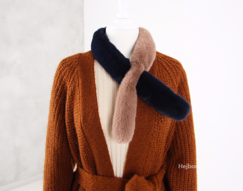 Petite Fake color scarf 7color muffler mini eco-fr