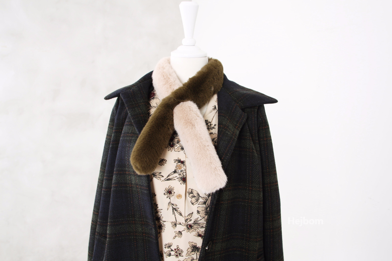 Petite Fake color scarf 7color muffler mini eco-fr