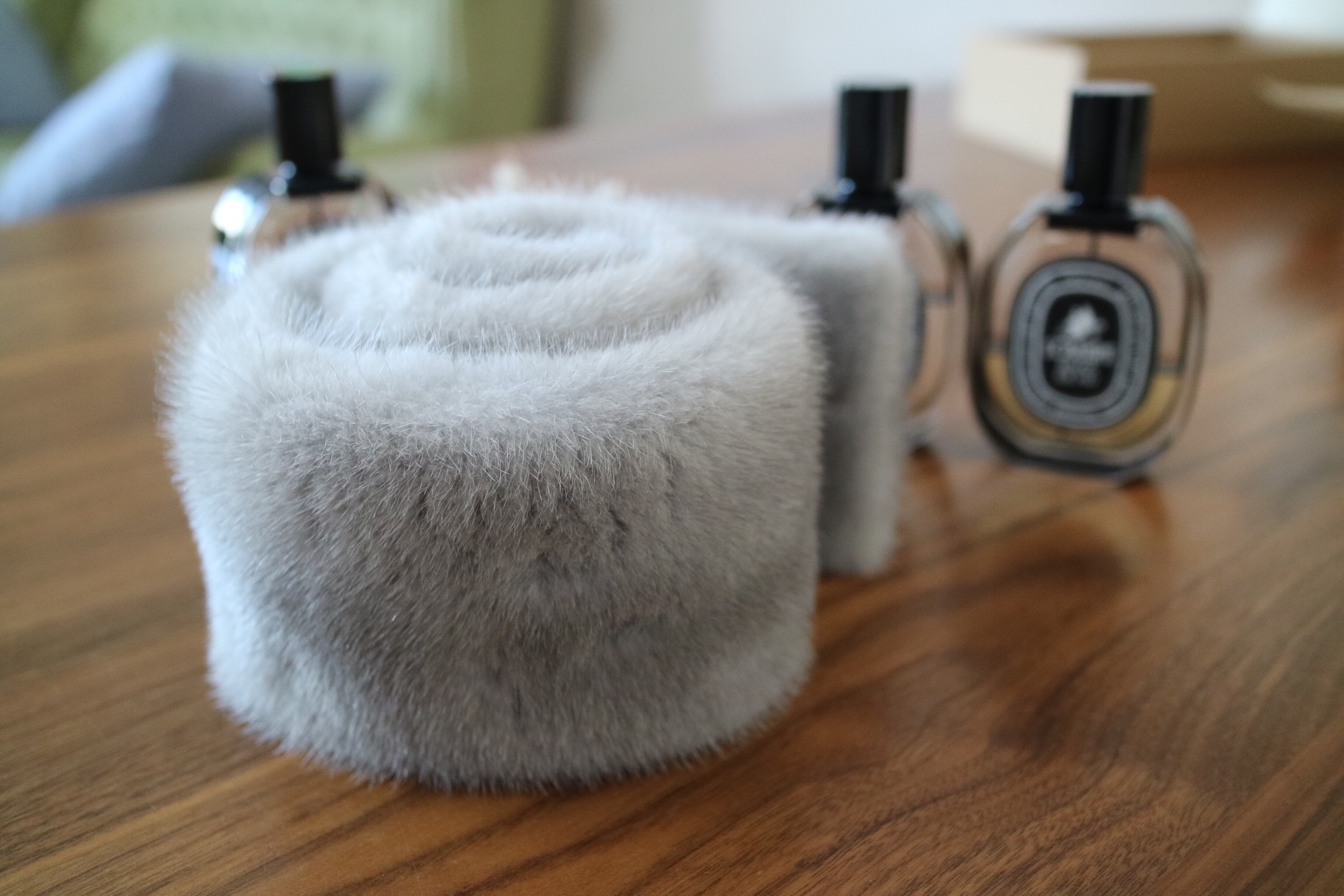 Full-face double-sided cross Sapphire mink muffler