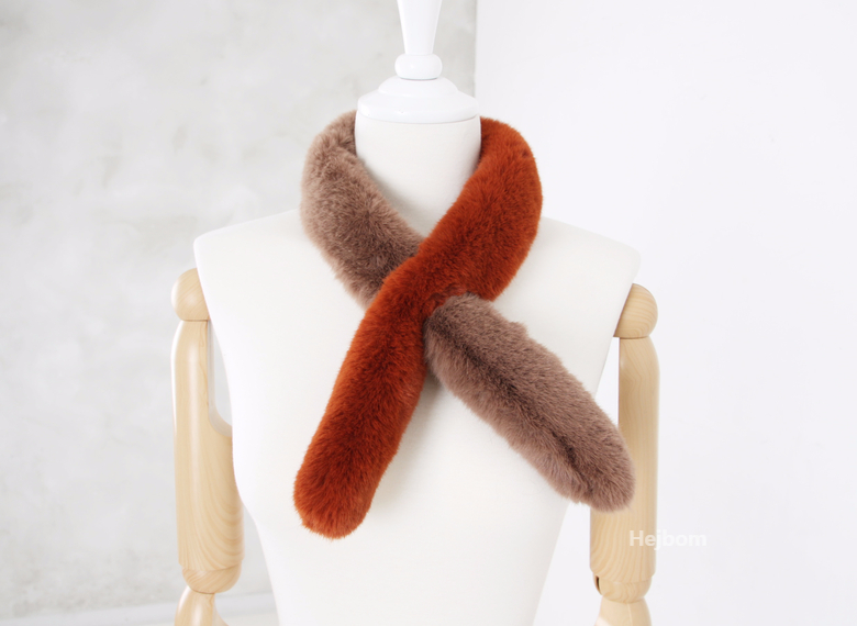 Petite Fake color scarf 7color muffler mini eco-fr