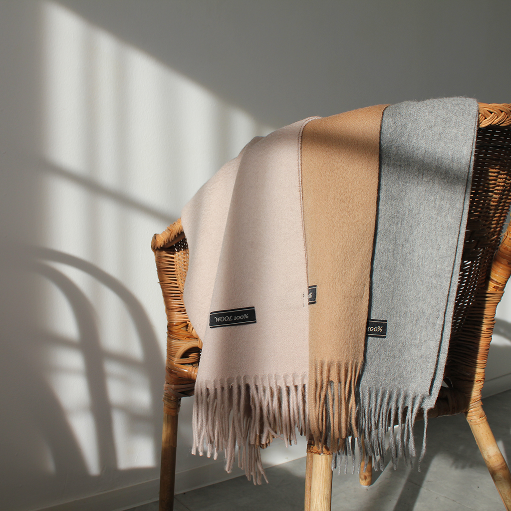 100% muffler 5color wool 100 acne wool shawl woman