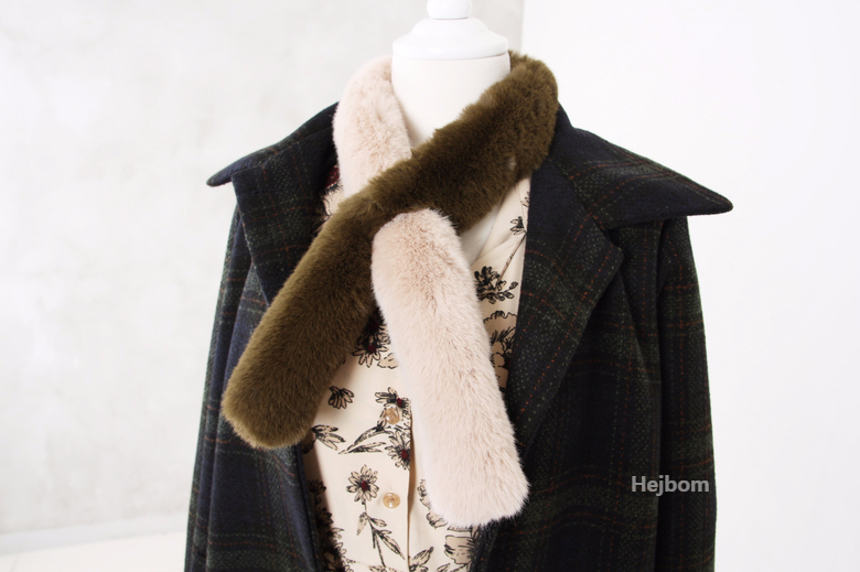 Petite Fake color scarf 7color muffler mini eco-fr