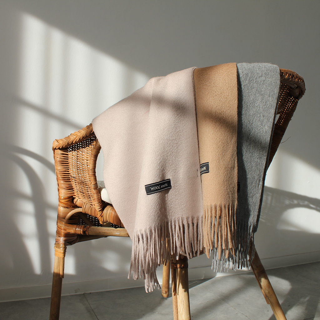 100% muffler 5color wool 100 acne wool shawl woman