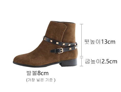 Women's Shoes Suede Real Cowhide Rock Stud Deco