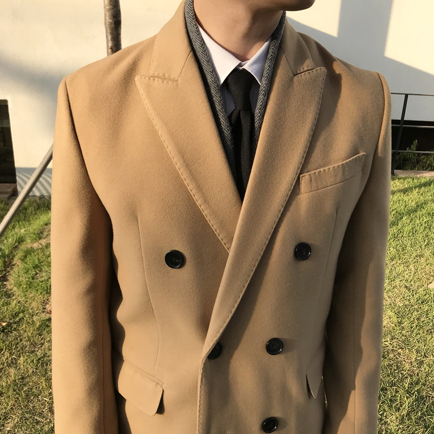 lapel touch muffler men shawl winter classic