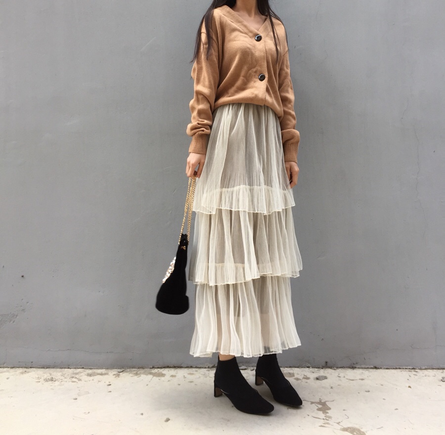 Chiffon Canvas Long Skirt tnlvs tnlvhstmzjxm tnlvh