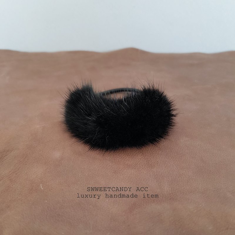 Hair Accessories Mink ponytail hair spinning style