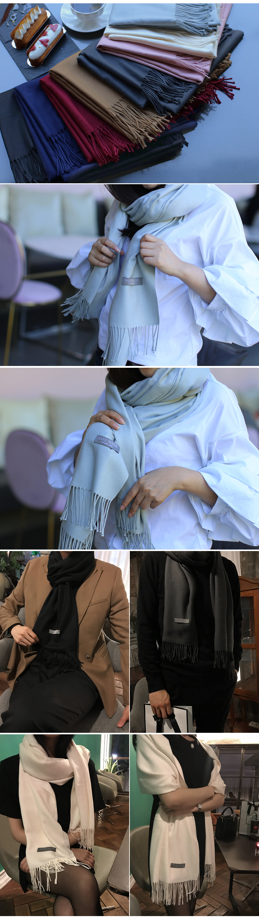 Cashmere muffler 8color Couple shawl Popular men&#